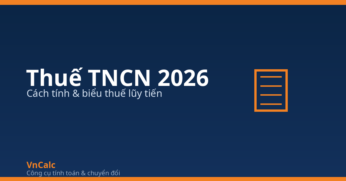 Hình minh họa thuế thu nhập cá nhân TNCN 2026