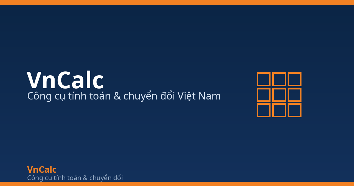 Công cụ tính toán và chuyển đổi miễn phí VnCalc