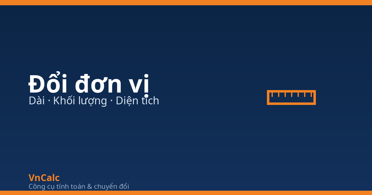 Công cụ đổi đơn vị VnCalc